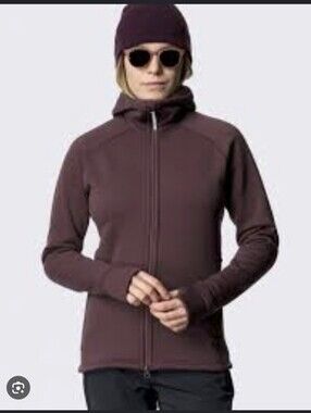 Houdini Women's Power Houdi L Red Illusion (Purple) Polartec Fleece 2025